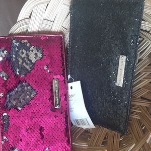 2 Steve Madden Glitter Wallets NWT